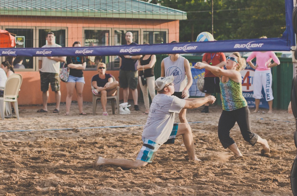 beach volleyball at Trappers