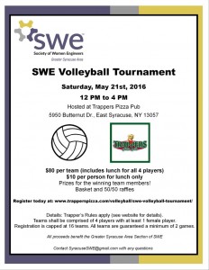 SWE Volleyball tourney flyer