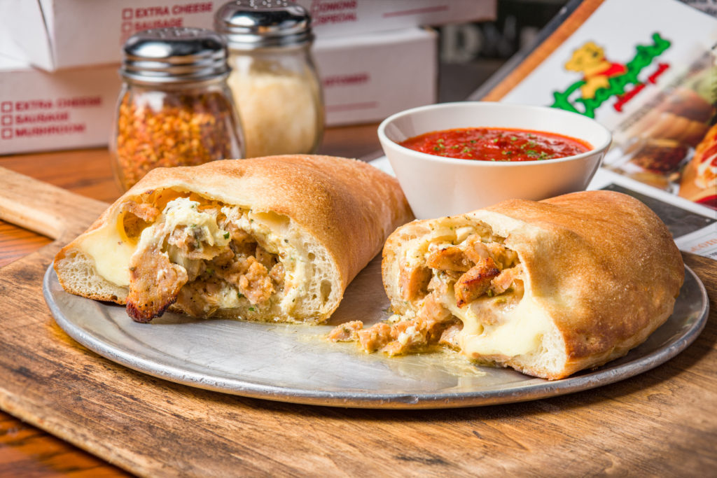 Calzone From the Oven at Trapper's